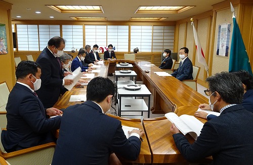 県知事への市町村重点要望（Ｒ２．１０．２３　県庁）