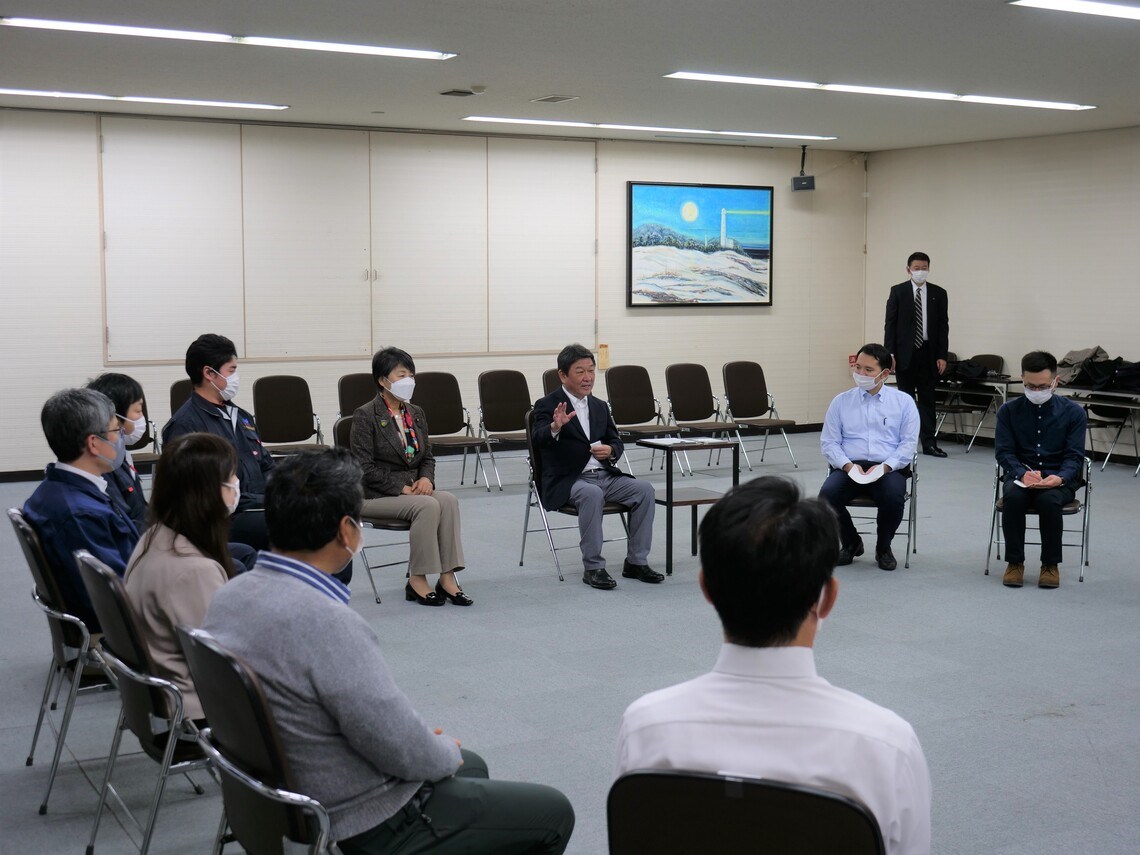 茂木幹事長との対話集会（Ｒ３．１２．１２　盛岡市内）