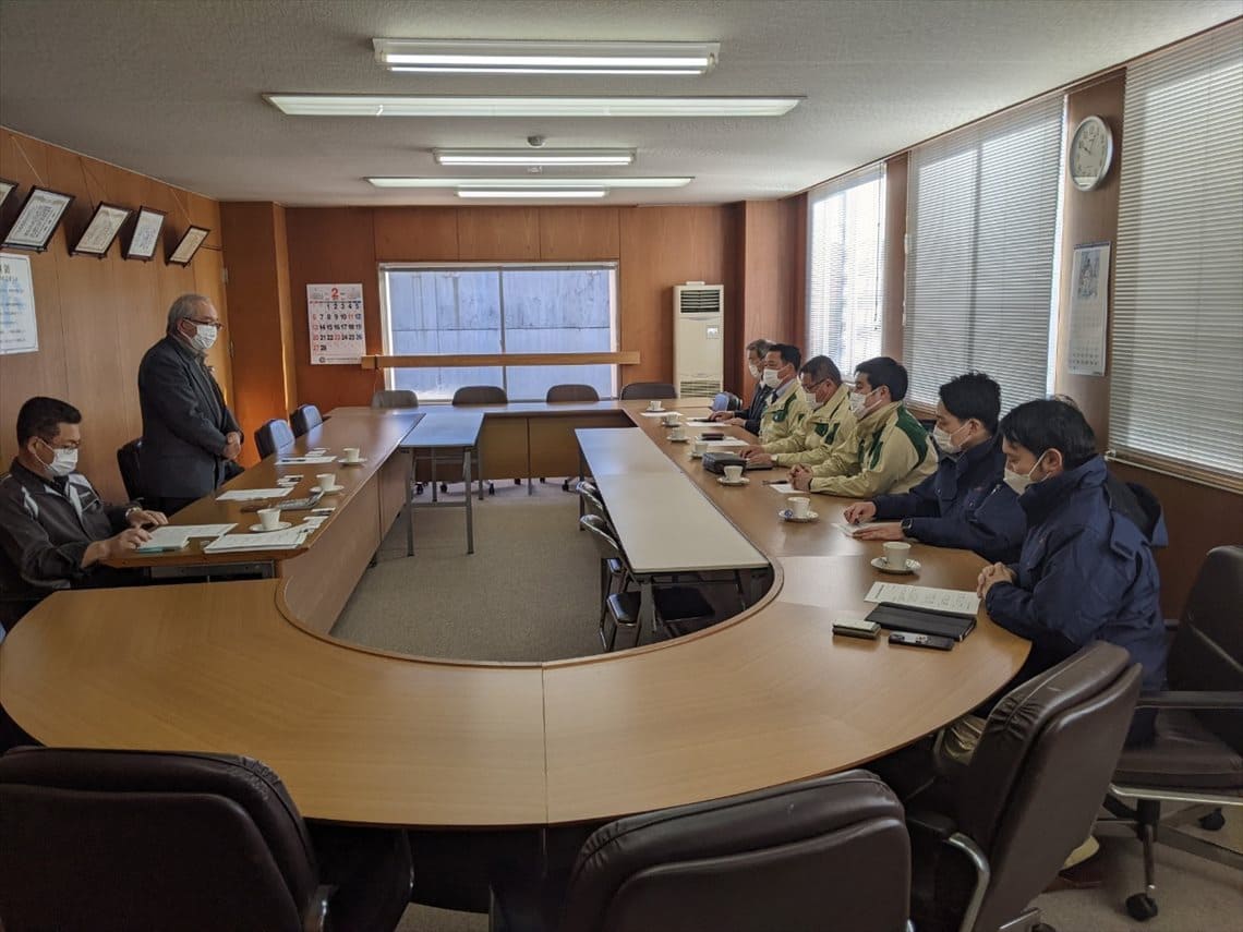 トンガ沖海底火山噴火による津波被害調査 (R4.2.2 山田町、陸前高田市、大船渡市)