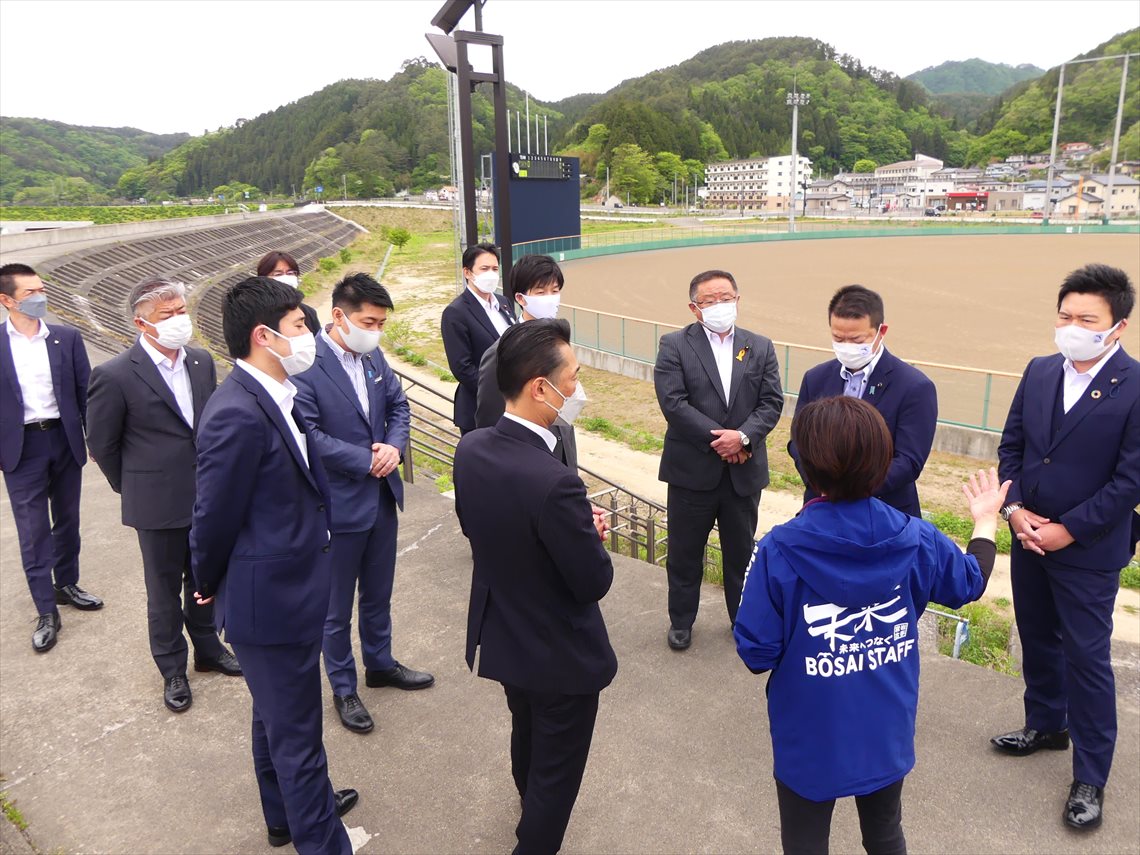 青年局TEAM-11被災地復興視察（R4.5.15宮古市、陸前高田市）