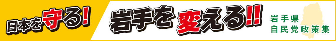 岩手県自民党政策集　日本を守る!岩手を変える!!