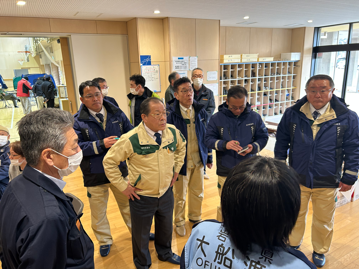 大船渡市林野火災現地調査